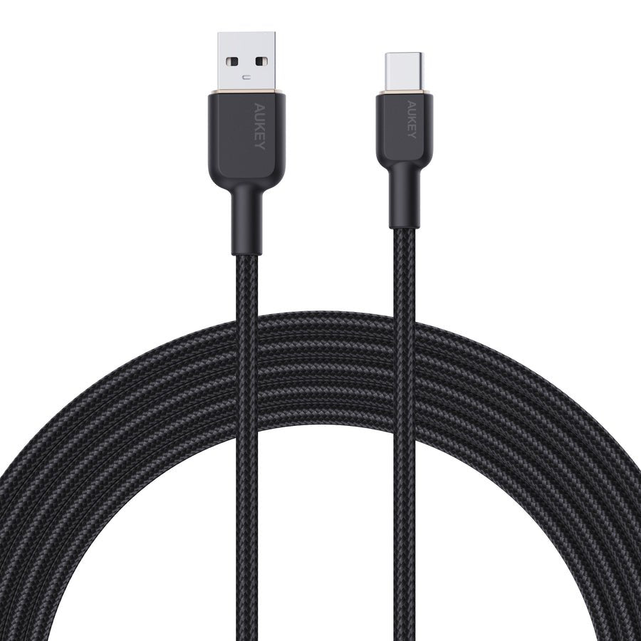 Aukey Cb-Nac2 Cable Usb-C Type-C Power Delivery Pd 60w 3a 1.8m Nylon Negro
