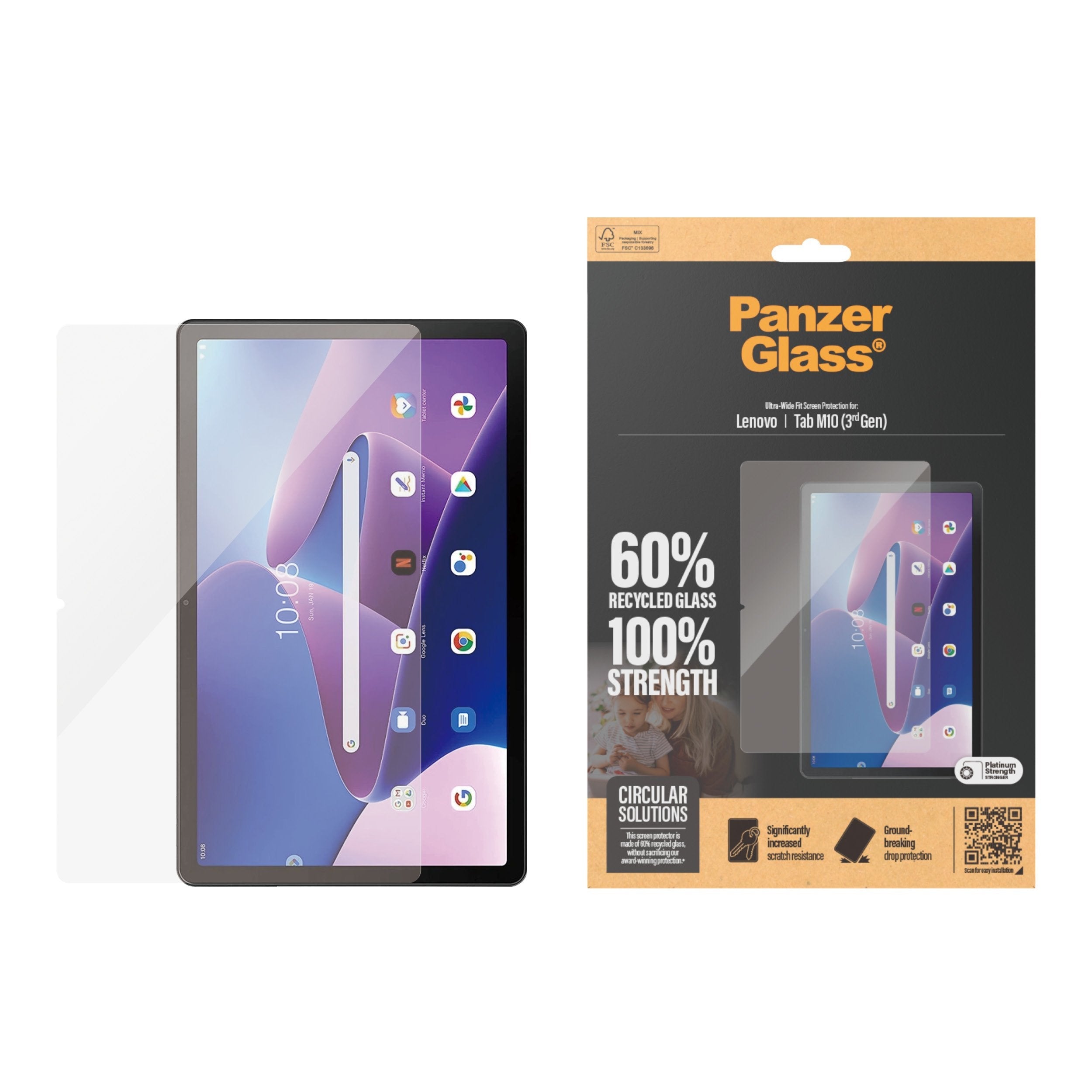 Panzerglass Protector De Pantalla Para Tablet - Ultraancho
