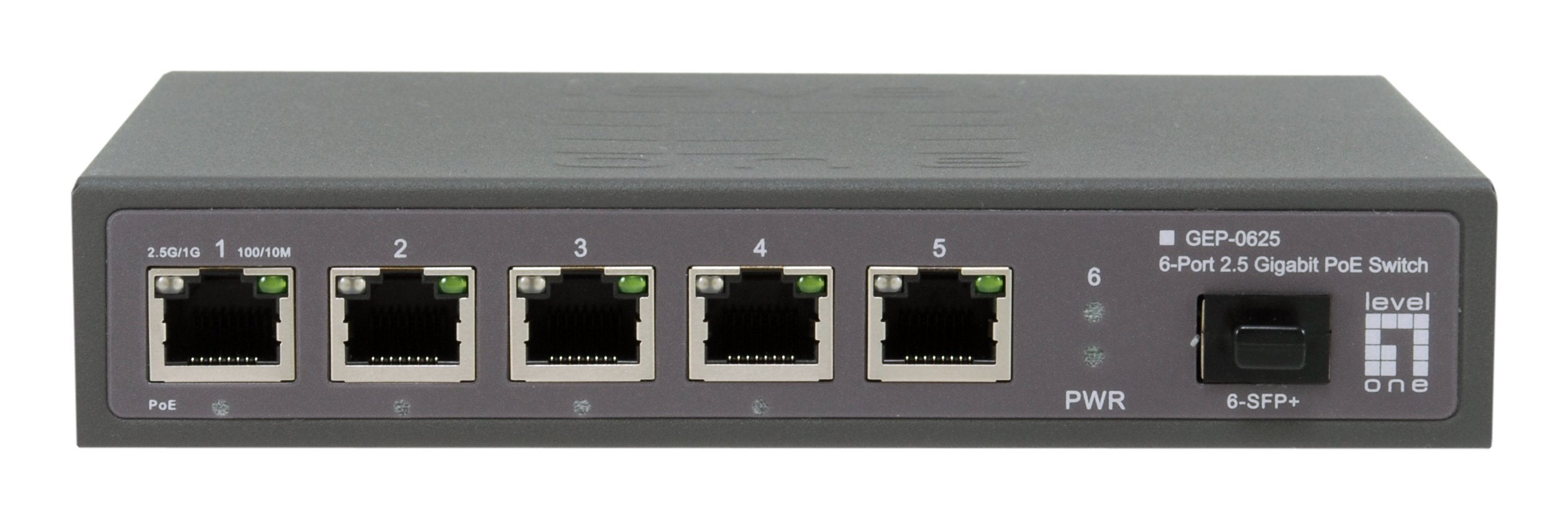 Switch Levelone 6x Ge Gep-0625 2.5gbe 57w 8xpoe+ Sw