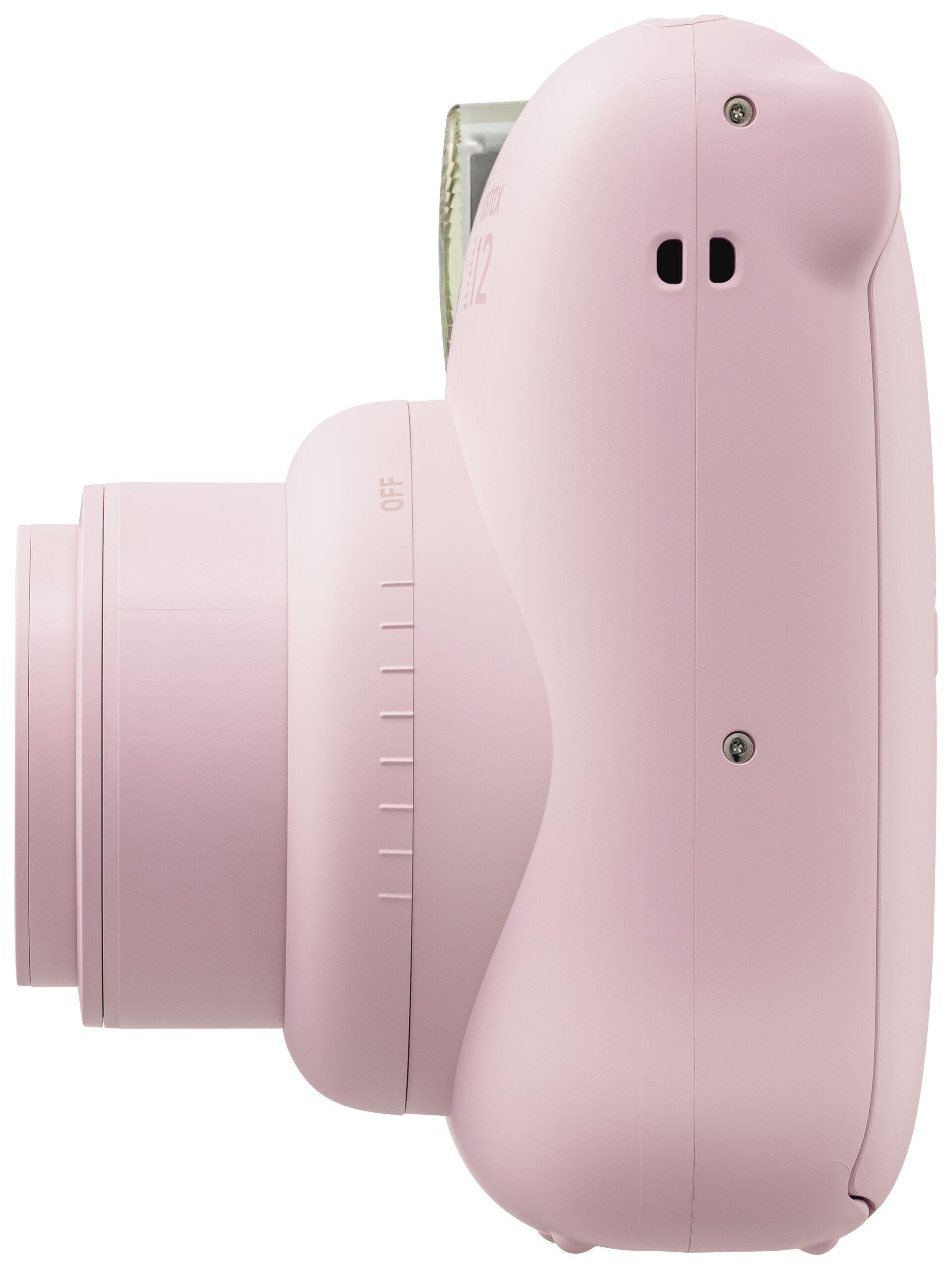 Fujifilm Instax Mini 12 Blossom Pink Camara Instantanea - Tamaño De Imagen 62x46mm - Flash Auto - Exposicion Automatica - Mini Espejo Para Selfies - Modo Primer Plano