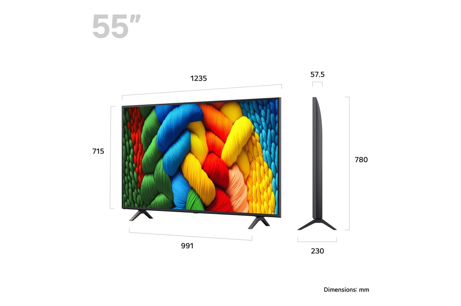 Televisor Lg Nanocell Ai 55nano80a6b 55" 4k Ultra Hd Smart Tv Wifi Negro