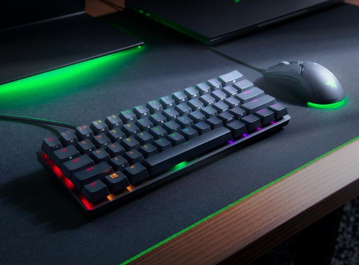 Teclado Ingles Razer Huntsman Mini Usb Qwerty Internacional De Ee.Uu. Negro Teclado Razer Huntsman Mini Red Swicth (Usa) (Rz03-03390200-R3m1)