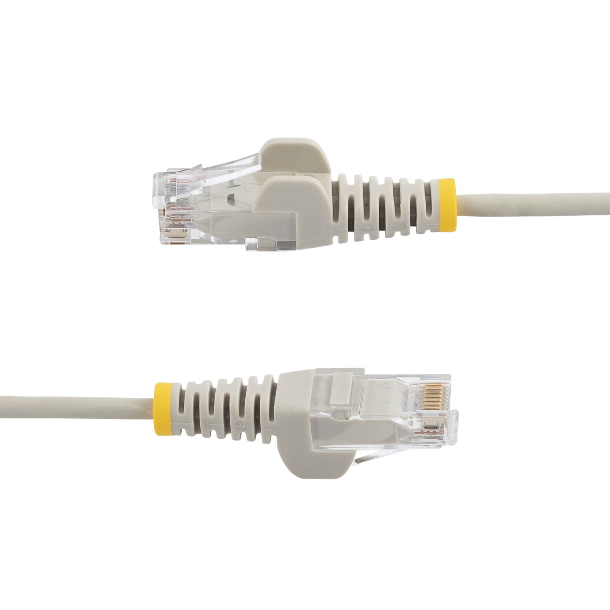 Startech.Com Cable Cat6 De 2,5m - Delgado - Con Conectores Rj45 Sin Enganches - Gris, 2,5 M, Cat6, U/Utp (Utp), Rj-45, Rj-45, Gris