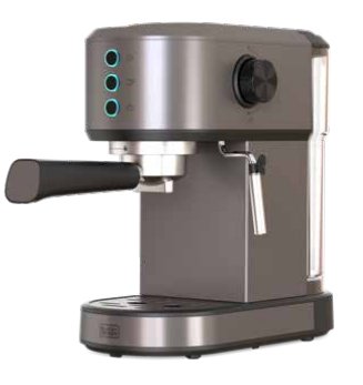 EAN 8432406200098 - Black & Decker BXCO1350E Manual Máquina espresso imagen 1