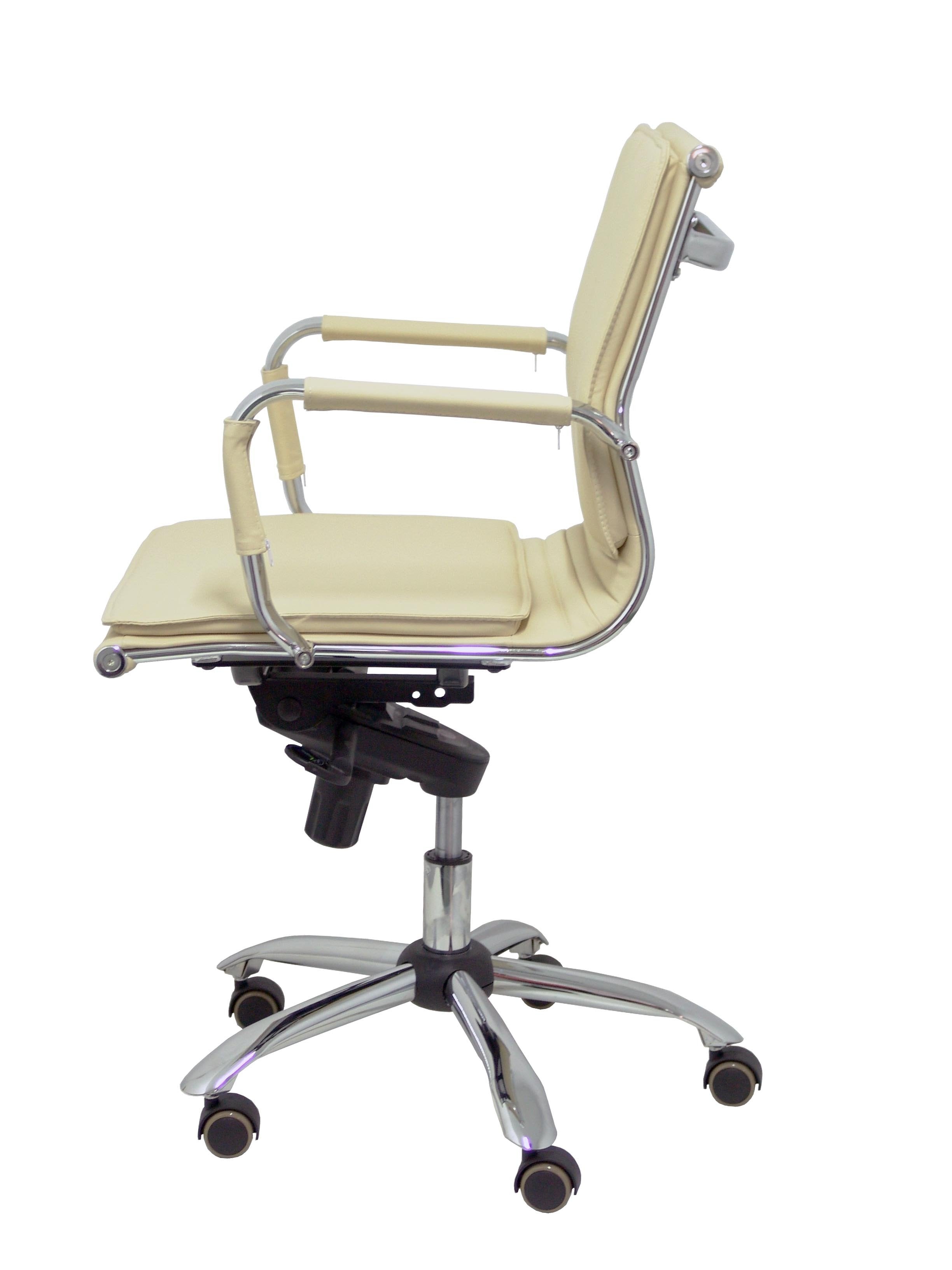 Sillón Yeste Confidente Giratorio Similpiel Crema