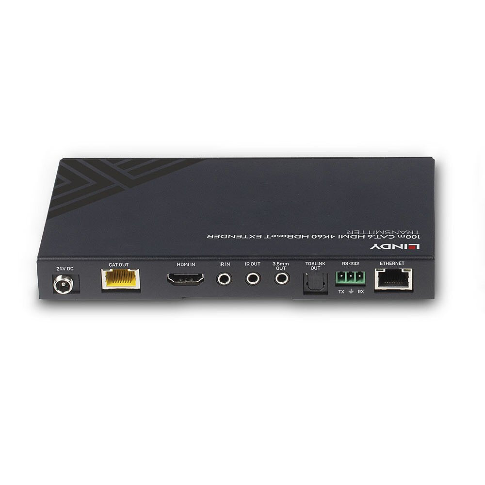 Lindy 38341 Extensor Audio/Video Transmisor De Señales Av Negro (Lindy Transmitter Hdbaset 100m Cat.6 Hdmi 4k60)