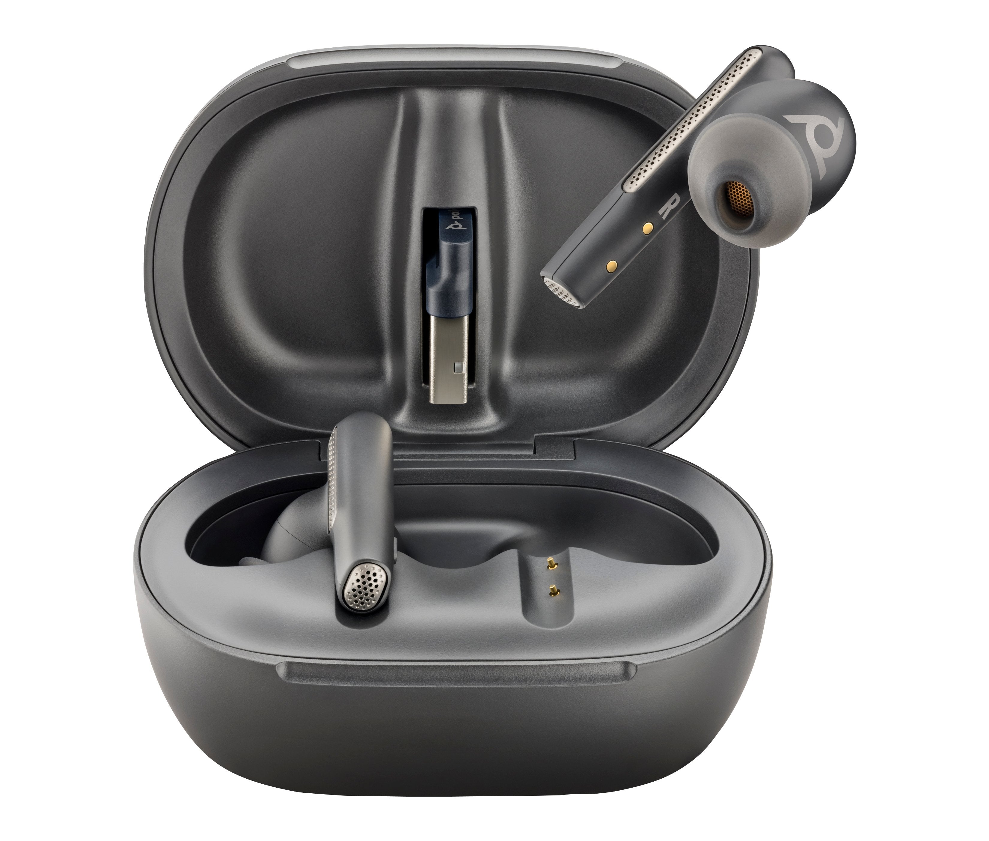 EAN 0197497838190 - HP Poly Voyager Free 60+ UC Black Touchscreen Charge Case for BT700 USB-A Adapter Estuche de carga imagen 2