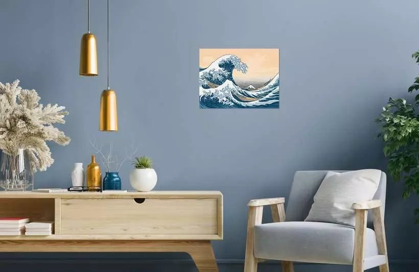 Colección Ravensburger Creart Art - La Gran Ola (Hokusai), Pintura 23690
