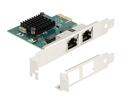 Delock 88205 Tarjeta Pci Express X1 A 2 X Rj45 Gigabit Lan