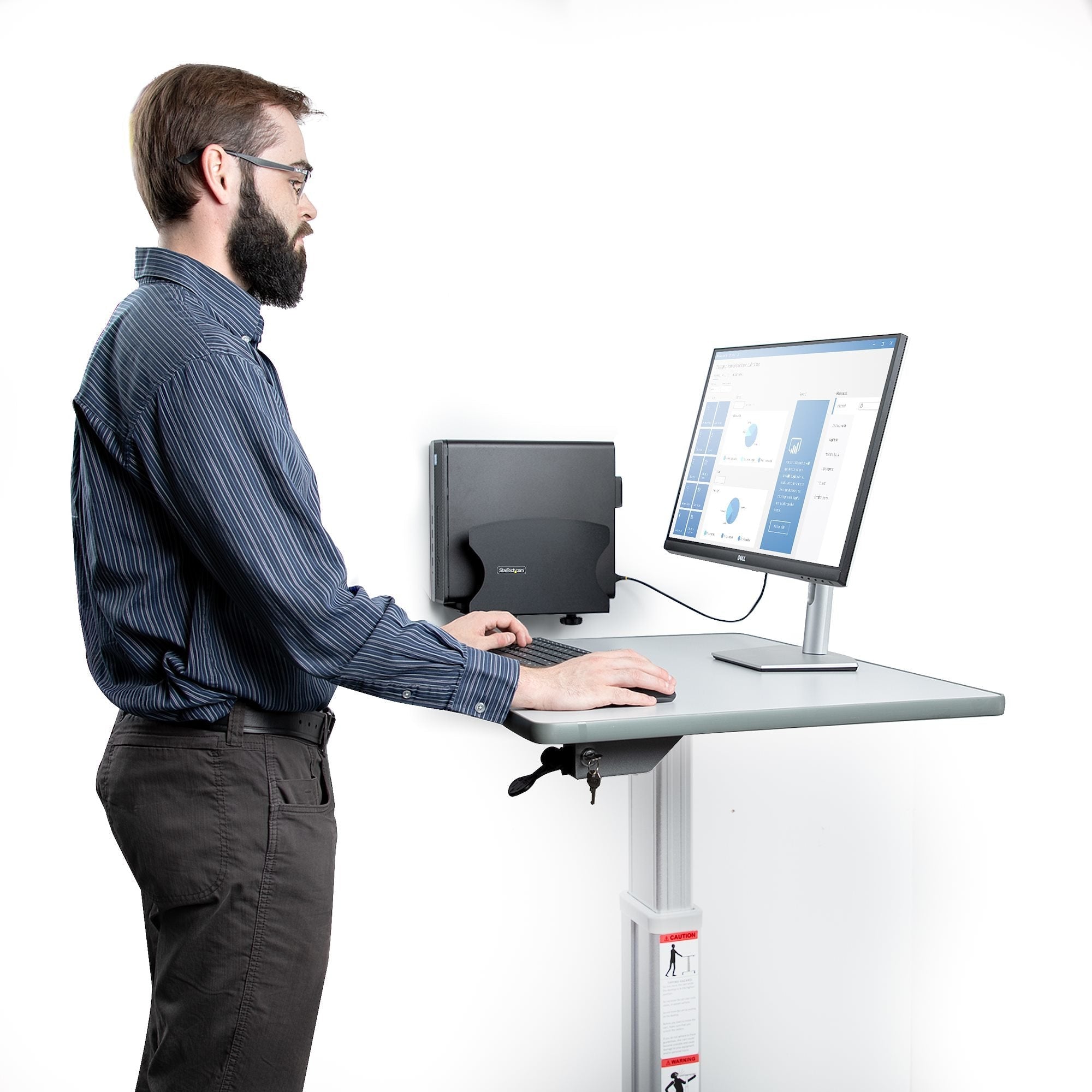 Startech.Com 2ns-Cpu-Wall-Mount Soporte De Cpu Para Instalación En Pared Negro