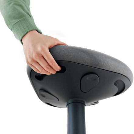 Leitz Ergo Active Mehhocker Con Komfortsitz Dunkelgris