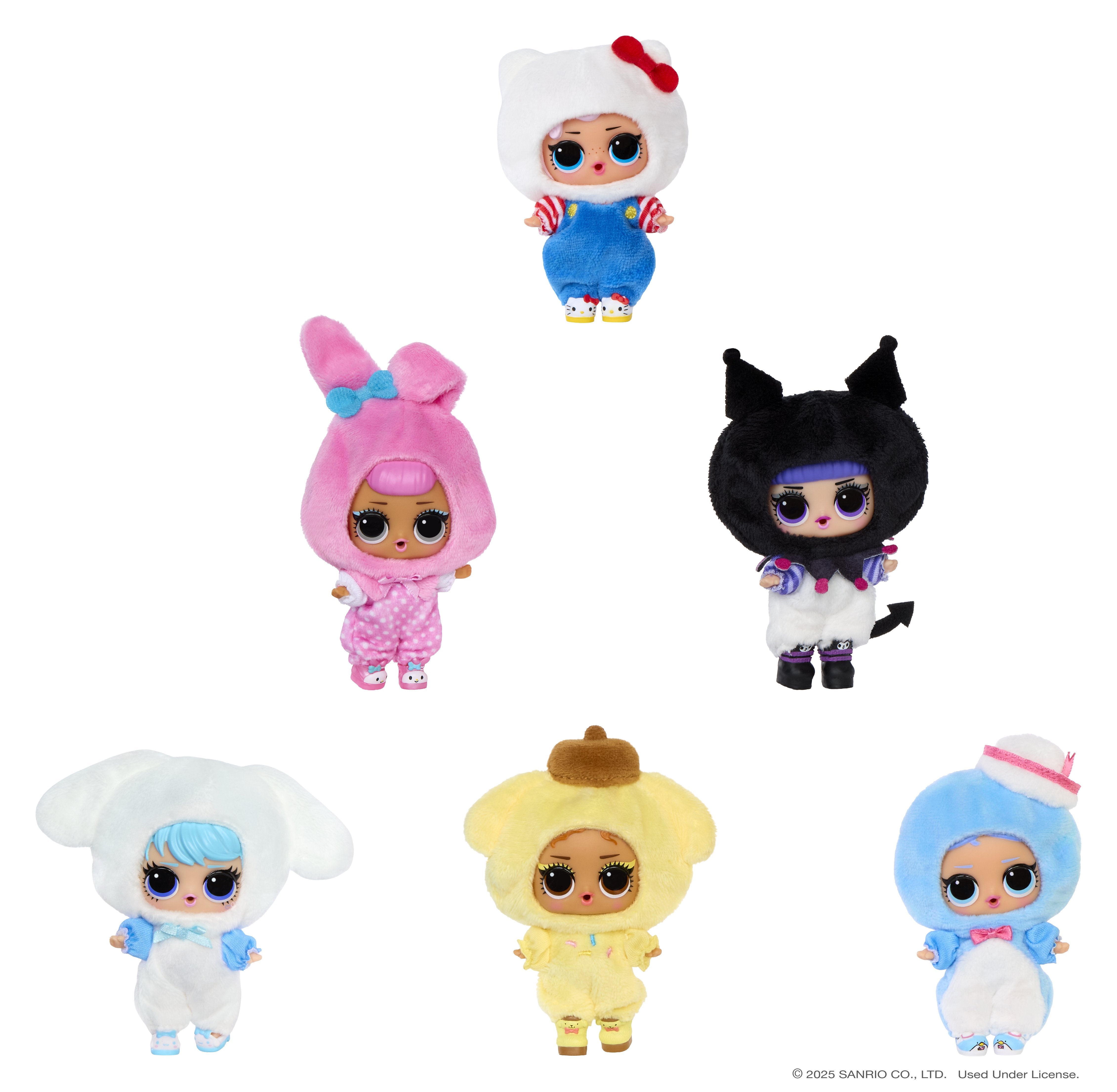 Mga Entretenimiento L.O.L. Surprise Loves Hello Kitty Peluche Reversible, Figura De Juguete Artículos Surtidos, Una Figura 249962-Euc