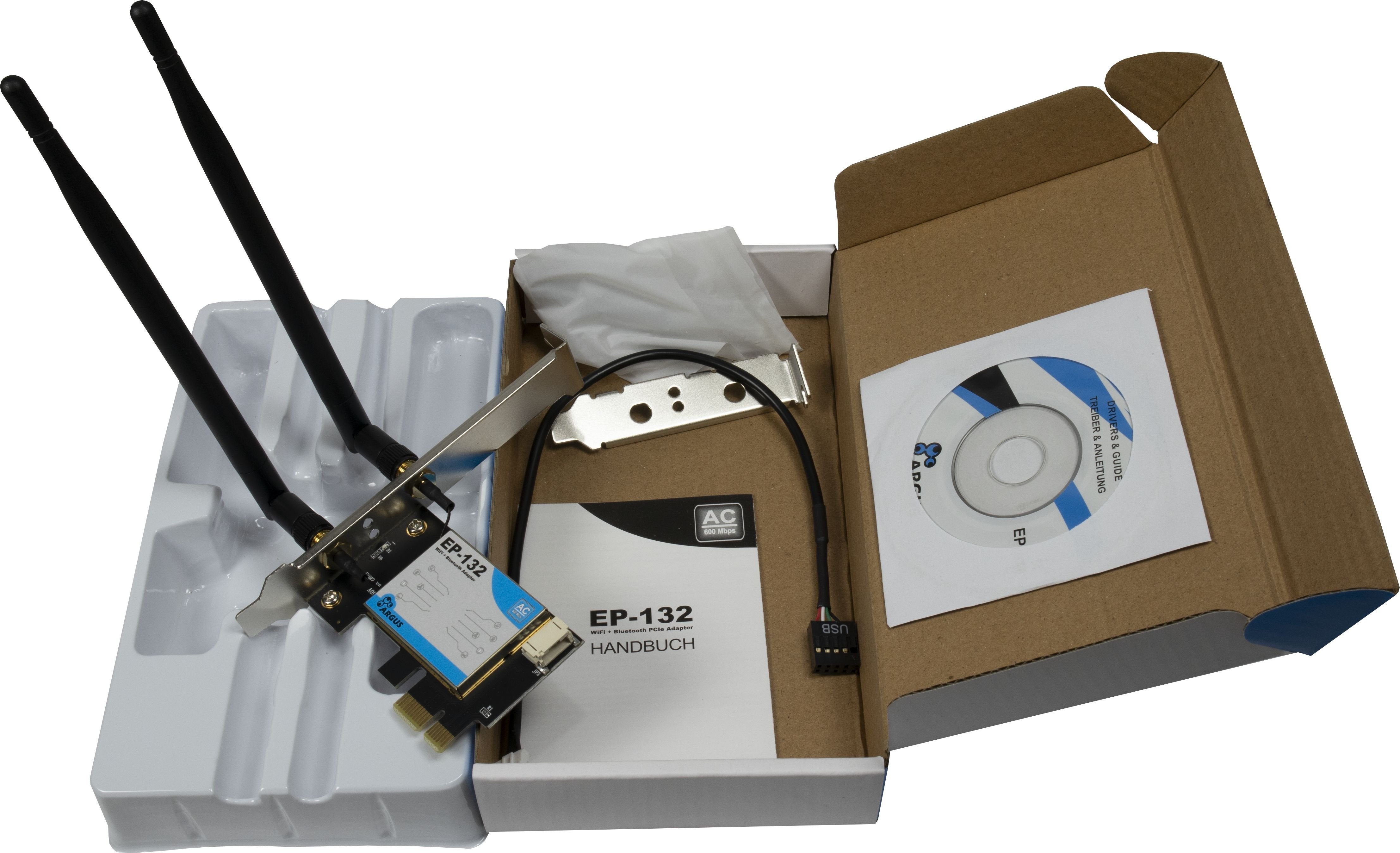 EAN 4260455648851 - Inter-Tech EP-132 Interno WLAN / Bluetooth 600 Mbit/s imagen 3