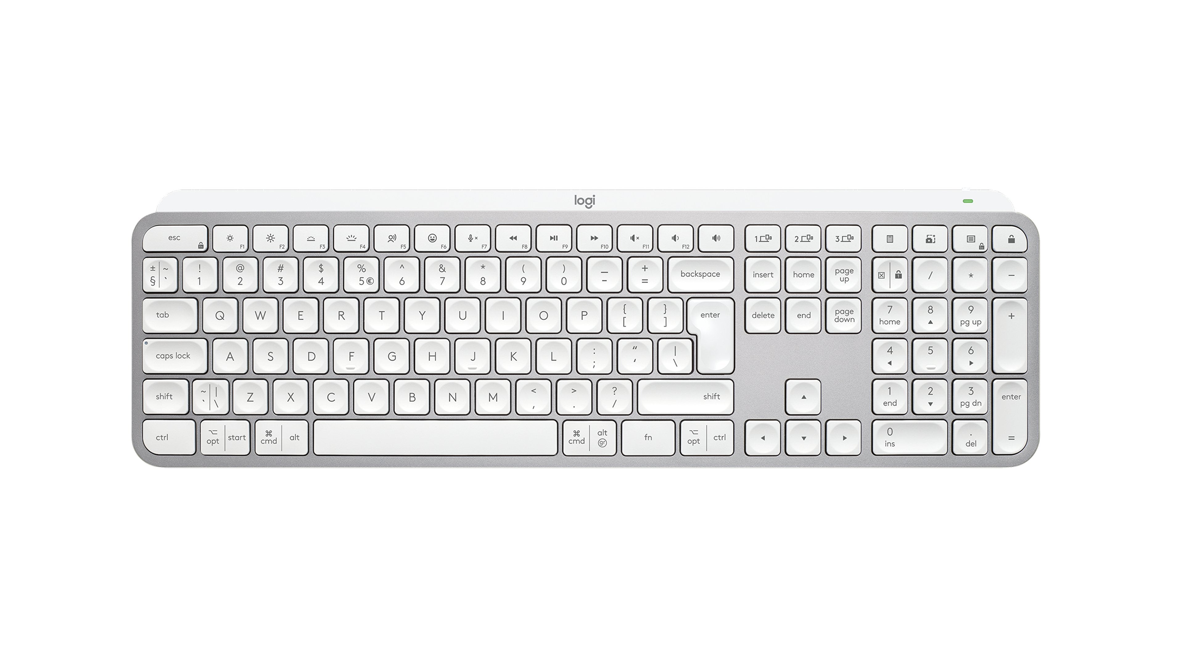EAN 5099206112155 - Logitech 920-011588 teclado Universal RF Wireless + Bluetooth QWERTY Internacional de EE.UU. Aluminio, Bl imagen 5