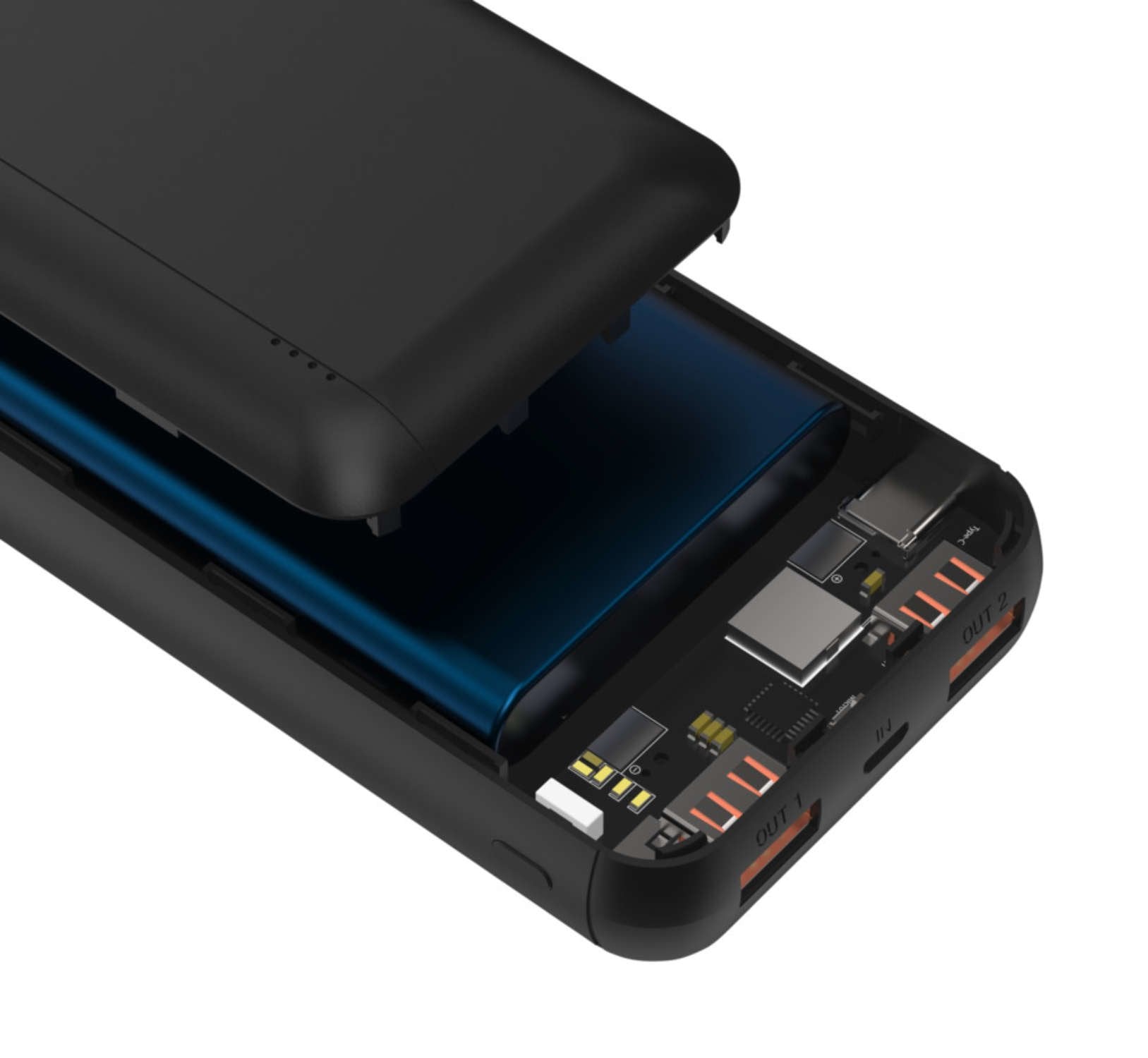 Bateria Ansmann Powerbank 20000 Mah 20w 2 Usb-A Ports, Usb-C Port