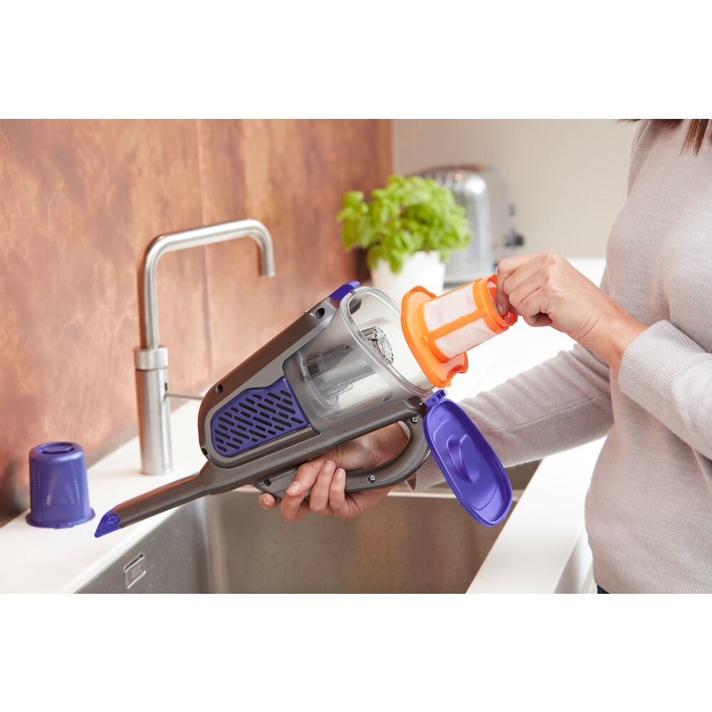 EAN 5035048712825 - Black & Decker BHHV520BFP aspiradora de mano Negro, Violeta Sin bolsa imagen 14