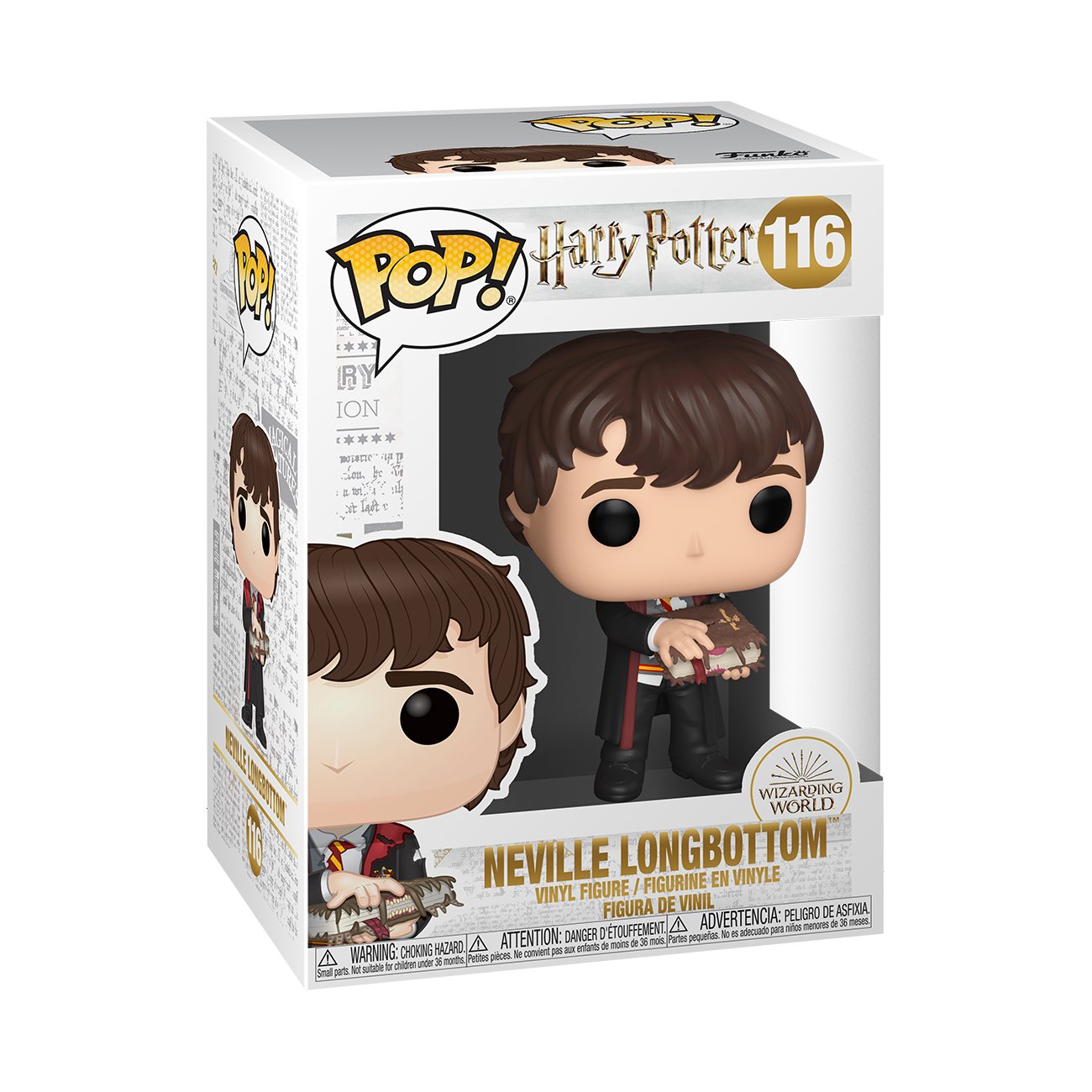 Figura Pop Harry Potter Neville With Monster Book