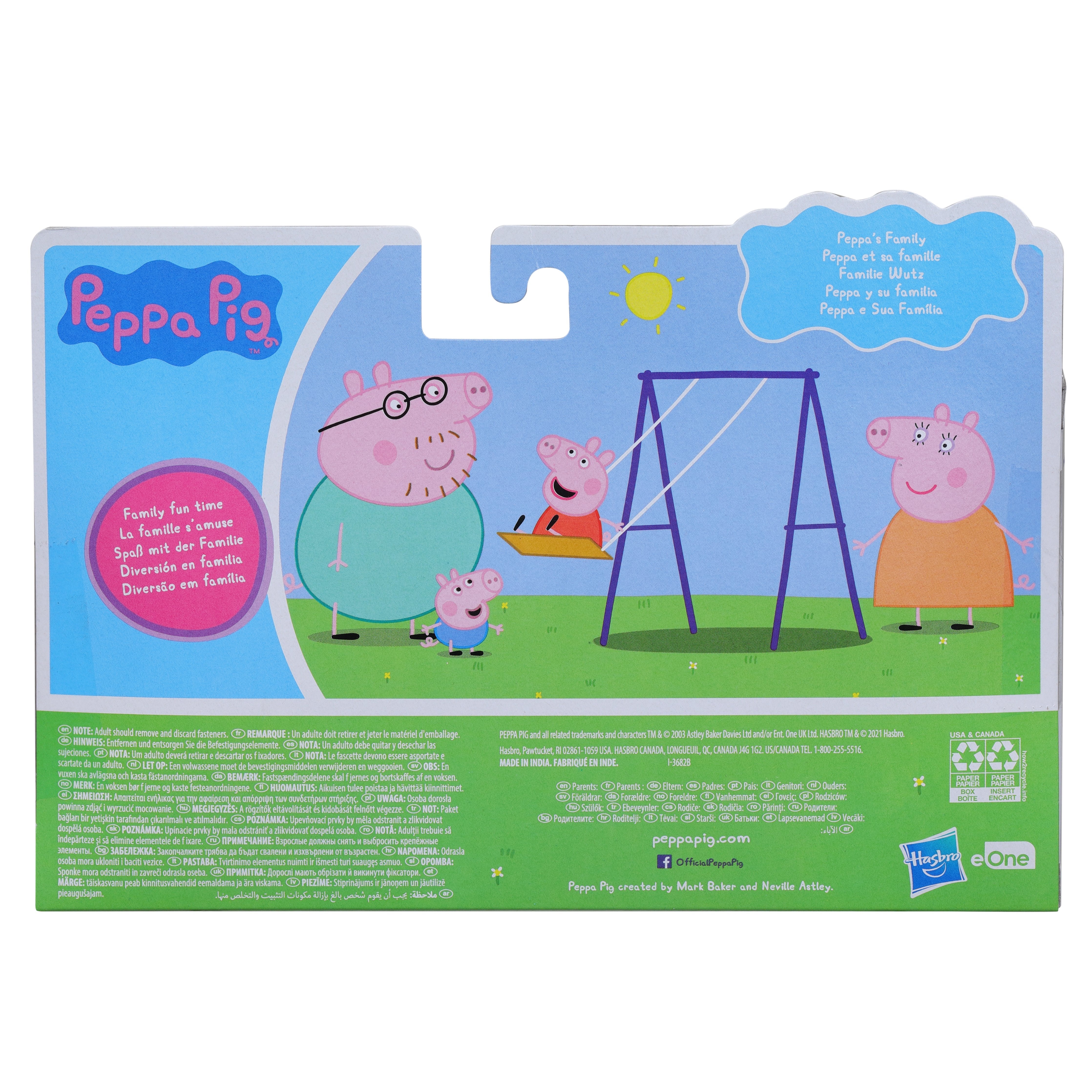 Set De 4 Figuras Peppa Pig Y Su Familia
