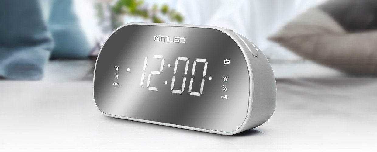 EAN 3700460206451 - Muse M-170CMR radio Reloj Digital Espejo, Blanco imagen 4