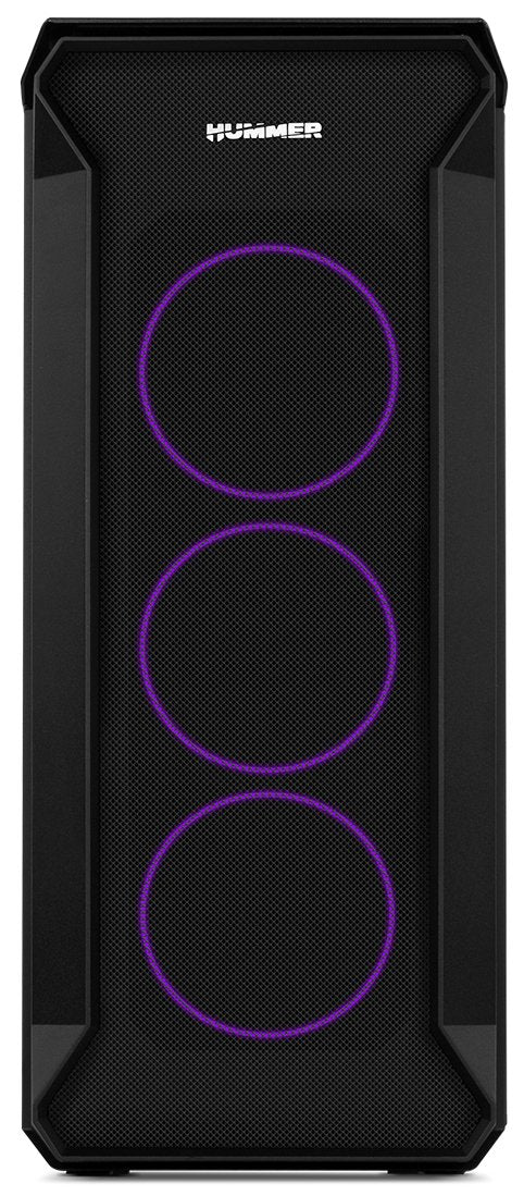 Caja Pc Nox Atx Hummer Quantum 1xusb3.0 2xusb2.0 Negro Argb