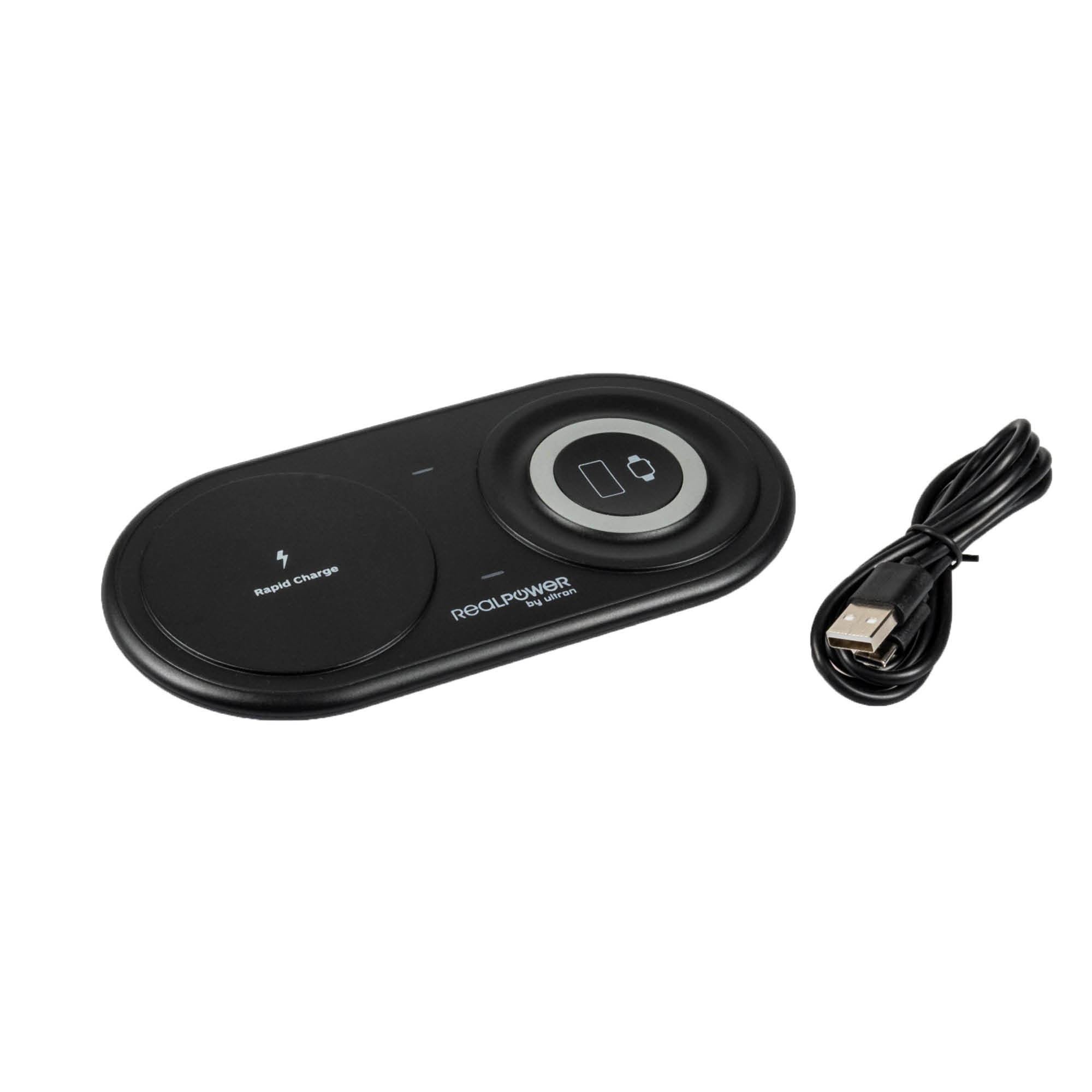 EAN 4040895010605 - RealPower ChargeAIR Duo Smartphone, Reloj inteligente Negro USB Interior imagen 3