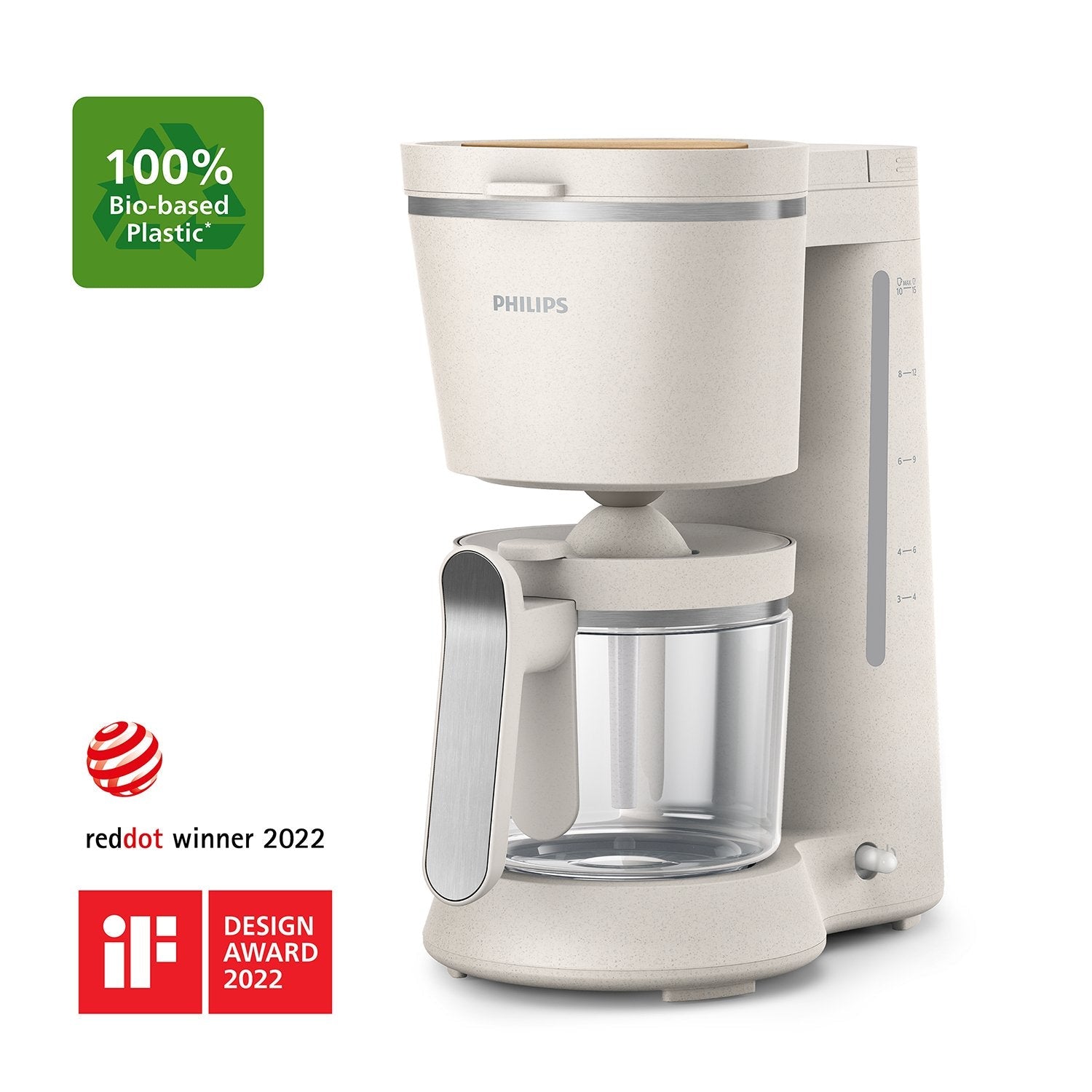 Cafetera De Goteo Philips Hd 5120/00 100% Plástico De Base Bio
