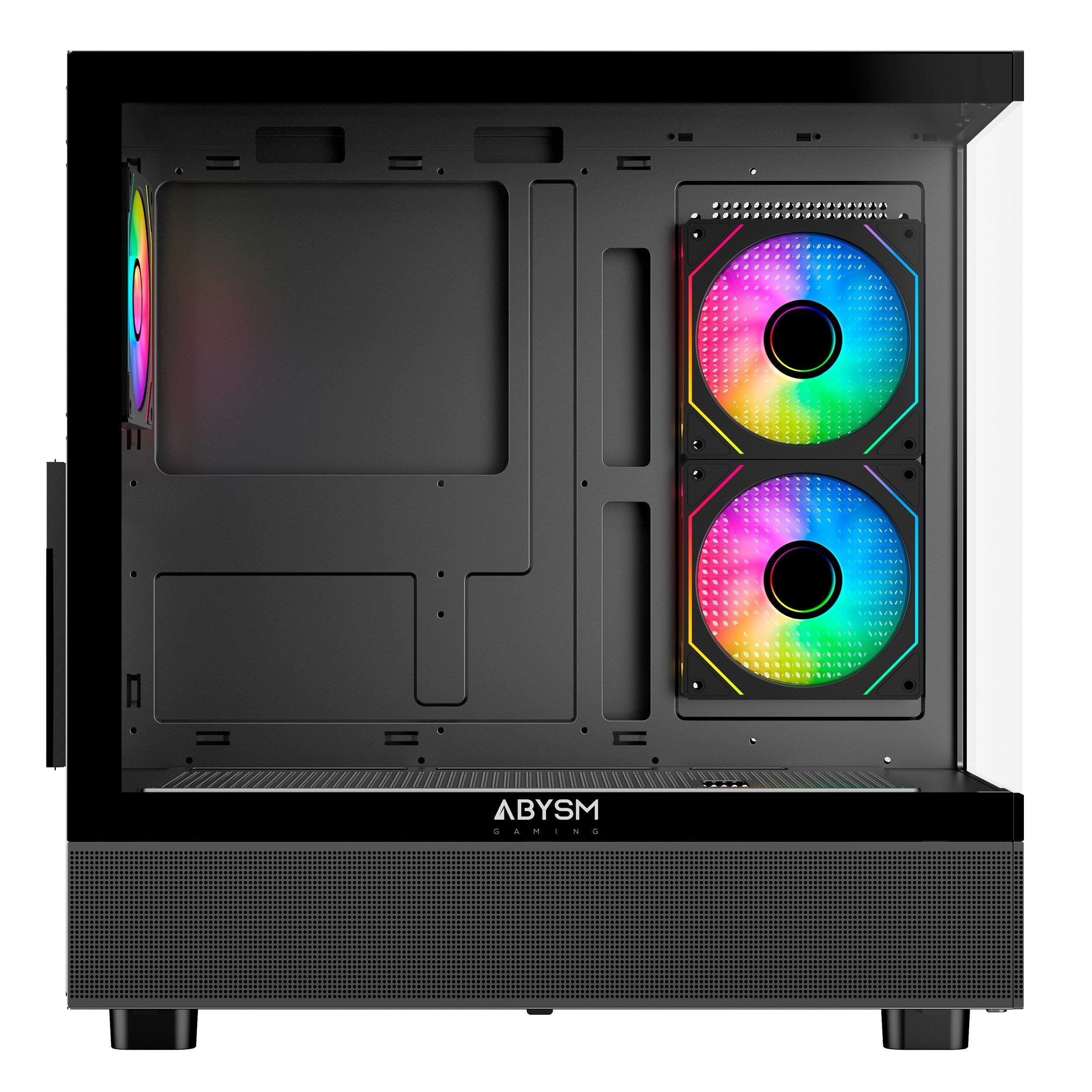 Caja Pc Abysm Danube Sava H400 Prime Black Atx, Mini-Itx, Micro Atx - Lateral Y Frontal Cristal Templado - 3.5" Y