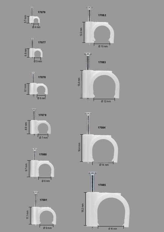 EAN 4040849170799 - Goobay 17079 abrazadera para cable Blanco 100 pieza(s) imagen 5