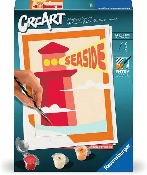 Ravensburger Creart - Lighthouse By The Sea, Pintura 23899