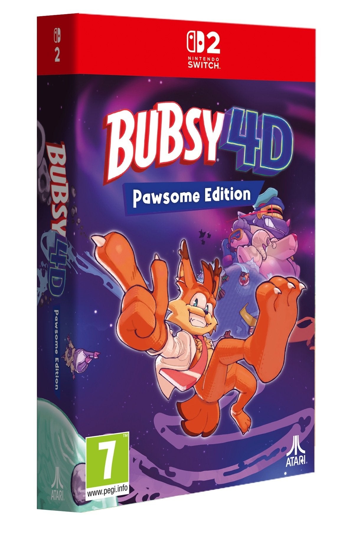 Juego Bubsy 4d Pawsome Edition - Switch 2 Switch 2