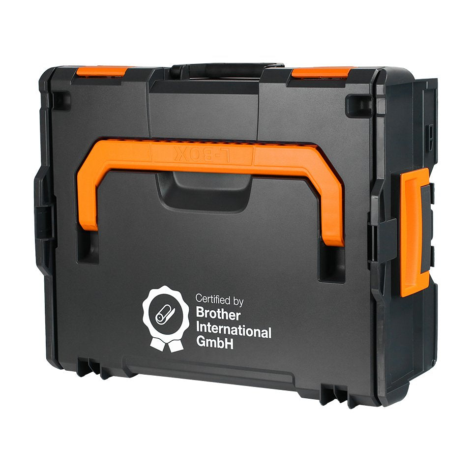 EAN 4262403288560 - Brother ZPTOUCHLBOXXKOMPL caja para equipo Portaaccesorios de viaje rígido Negro, Naranja imagen 3