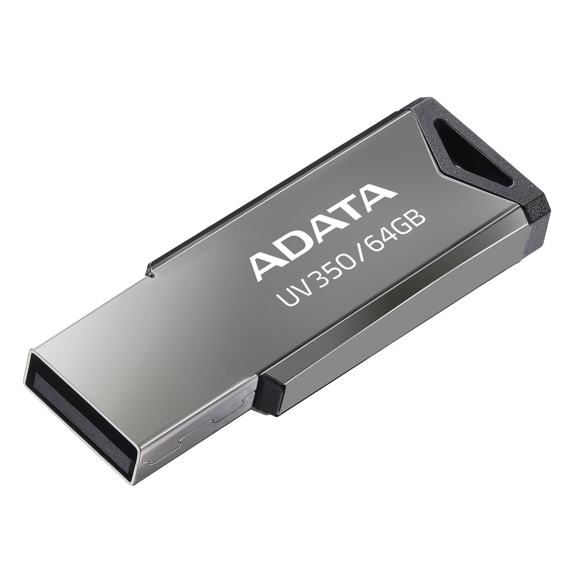 Pendrive Adata Uv350 Auv350-64g-Rbk (64gb; Usb 3.1; Silver Color)