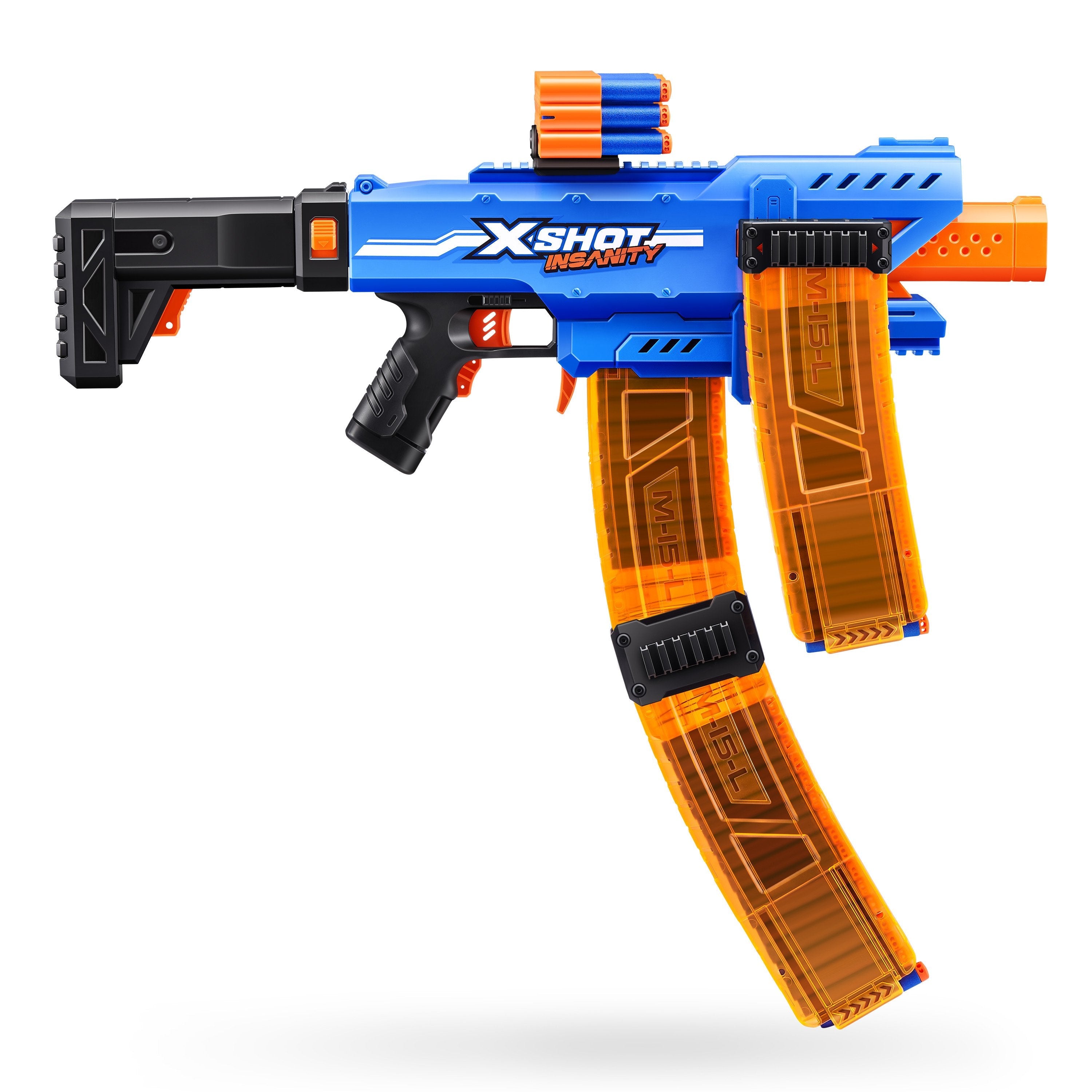Zuru Xshot - Insanity Clip Blaster Motorisiert Mit Darts 36786