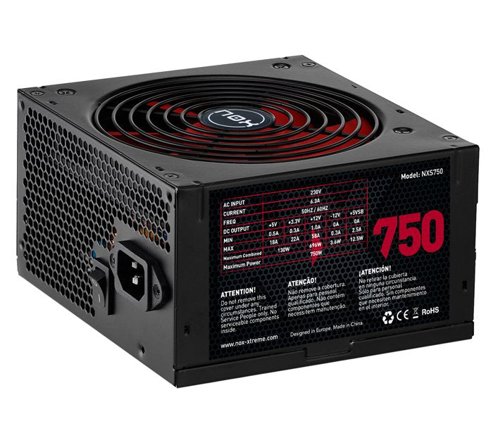 Fuente De Alimentación Nox Nx 750w 140mm