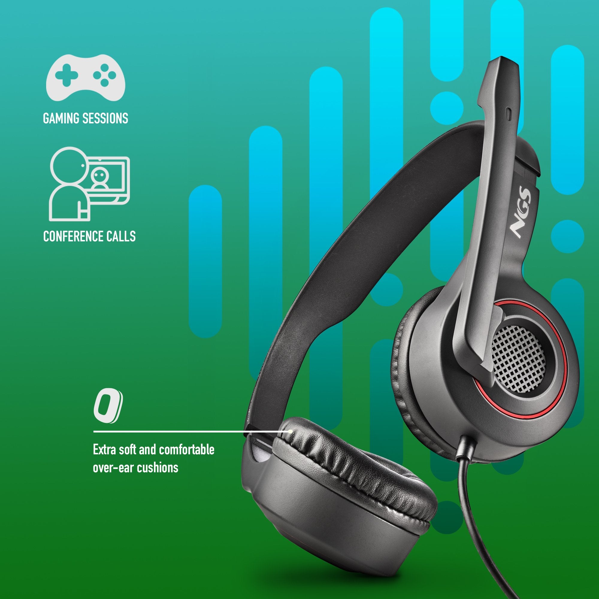 EAN 8435430620931 - NGS MSX 10 PRO Auriculares Alámbrico Diadema Juego Negro imagen 5
