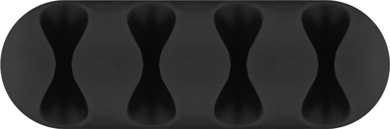 Goobay 70406 Organizador De Cables 4-Slots, 2 Piezas 70406