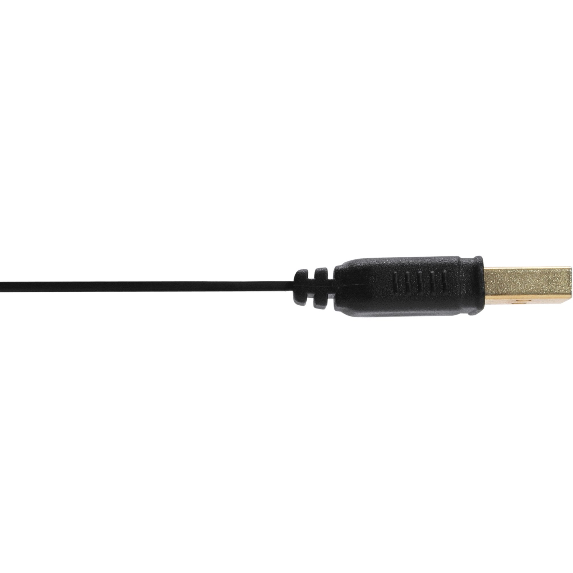 Inline Micro Usb 2.0 Cable Plano Usb A A Micro-B Negro / Dorado 0,3m