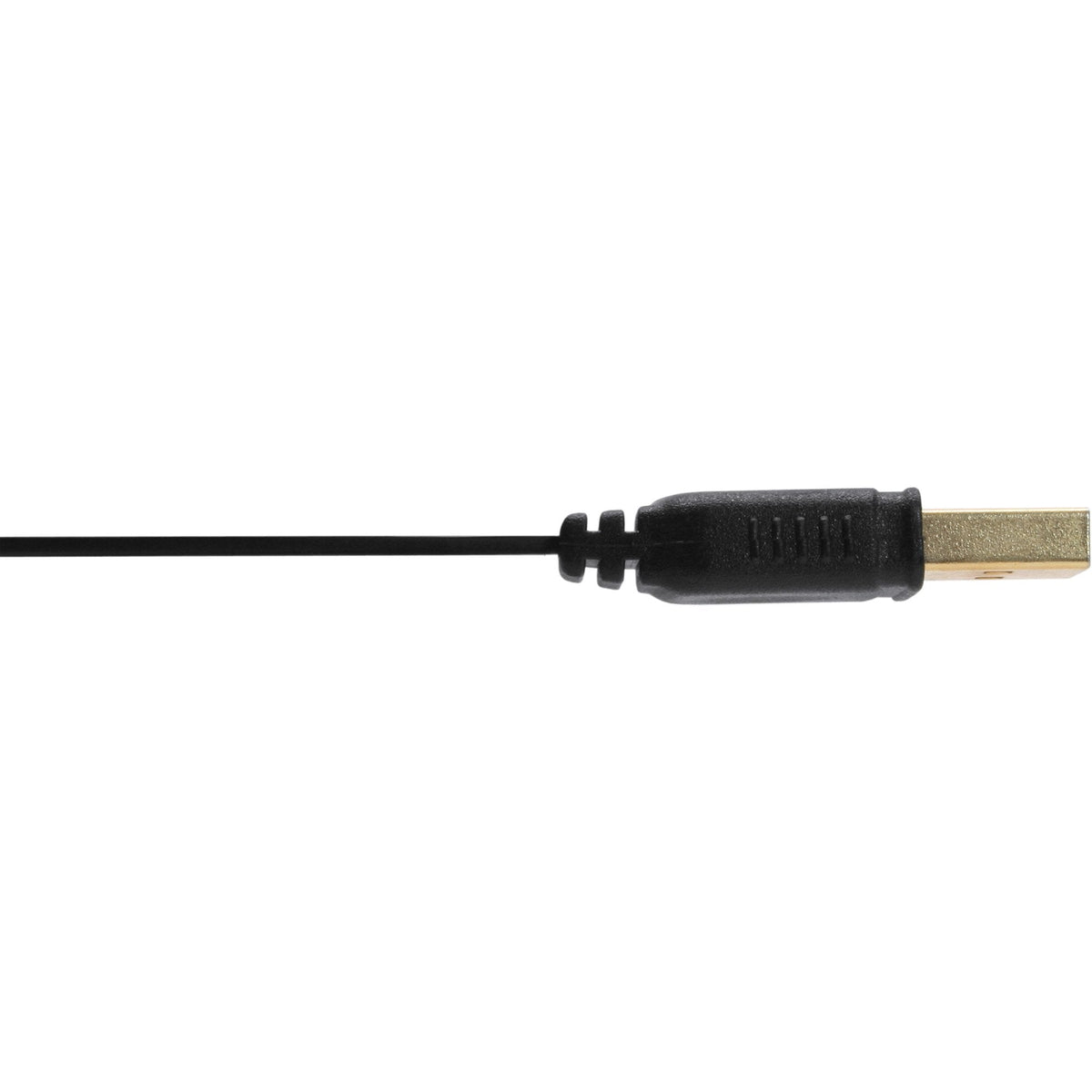 Inline Usb 2.0 Flat Cable Usb A Macho A Mini-B Macho 5 Pines Negro / Dorado 0,3 M