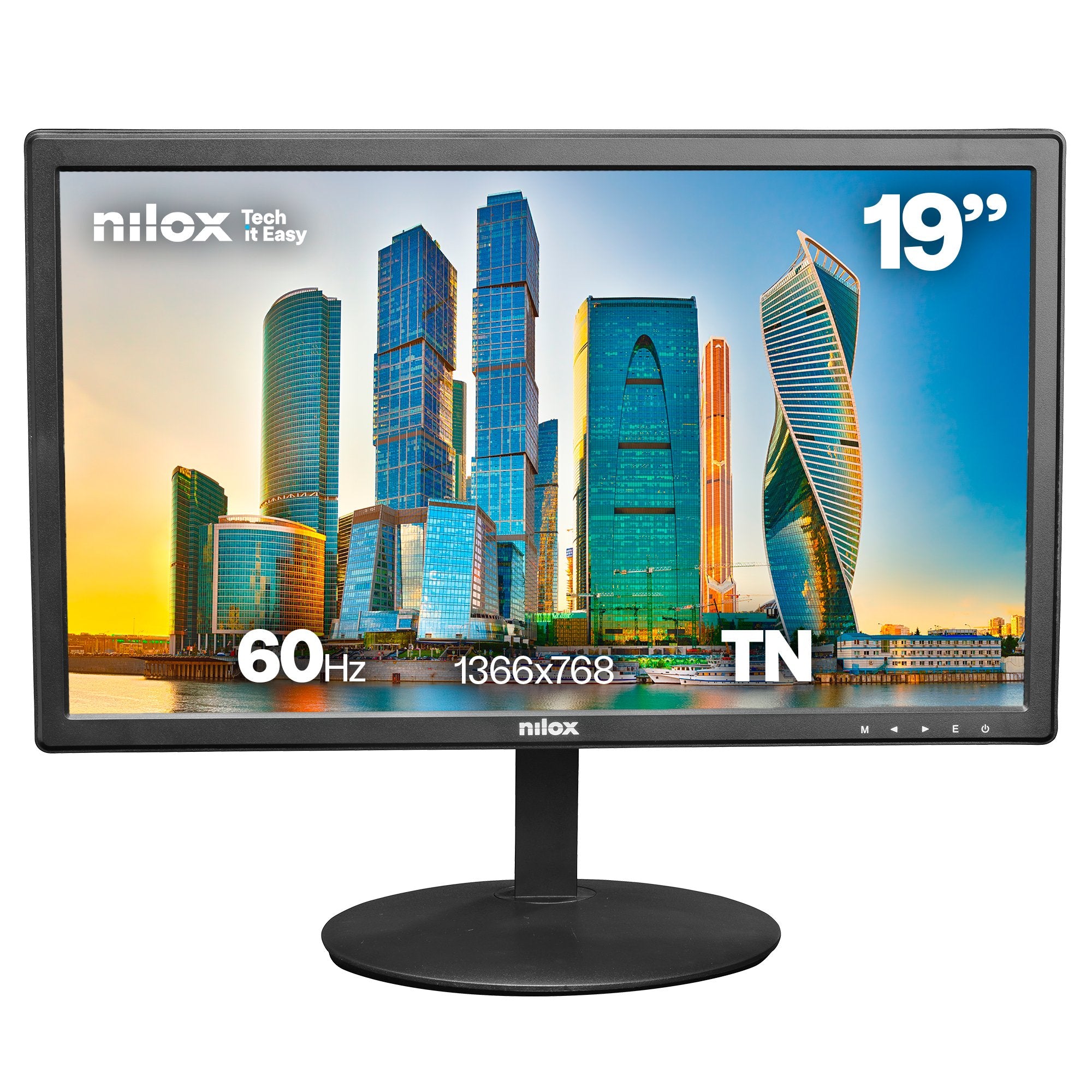 EAN 8431775035690 - Nilox NXM19FHD11 pantalla para PC 47 cm (18.5") 1366 x 768 Pixeles HD LED Negro imagen 2