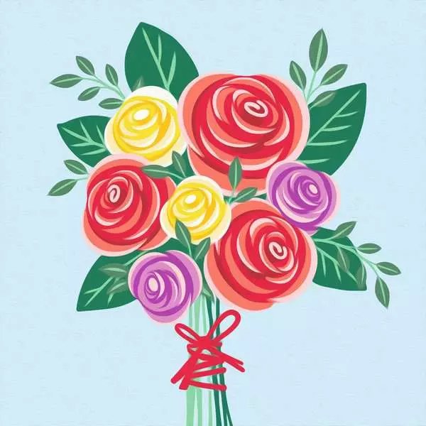 Ravensburger Creart - Rosenstrauss, Pintura 25520