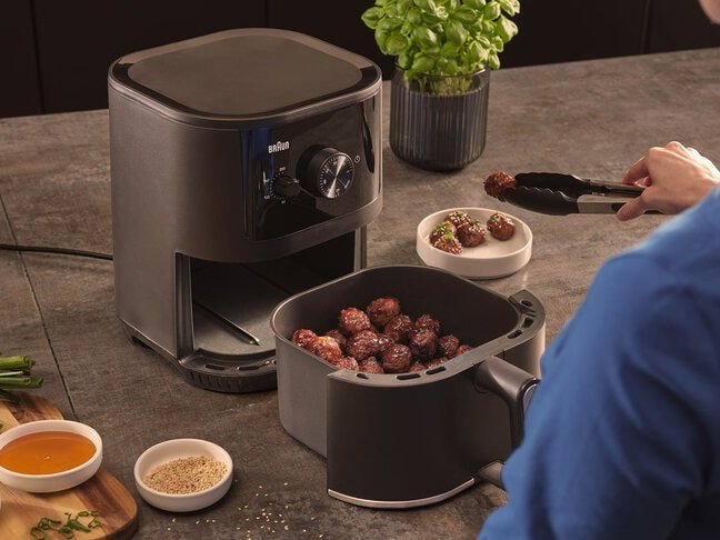Freidora Braun Houshold Multifry 3, Hf 3000i (Negro (Matt), 1.500 Watt, Korb 4,3 Liter) 0x12500001