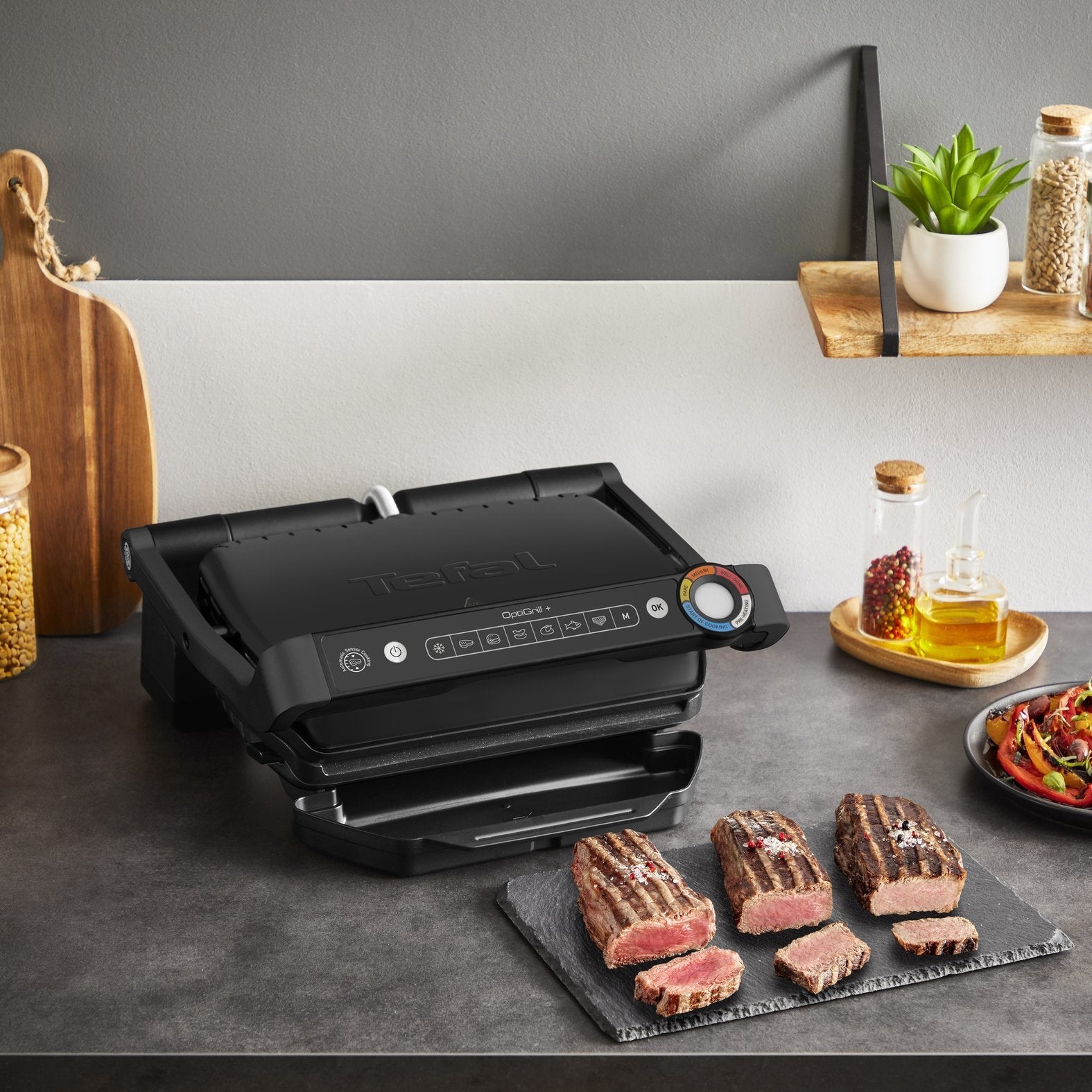 Tefal Tefal Optigrill+ Gc7178 Bk