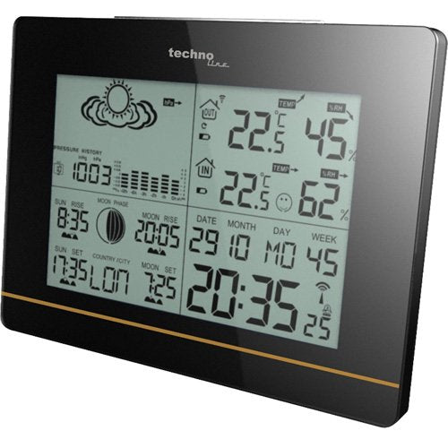 Technoline Ws 6750 - Negro - Interior-Luftdruck - Interior-Hygrometer