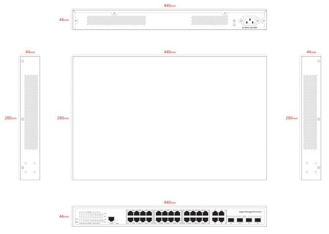 EAN 5715063507773 - Ernitec ELECTRA-M224-1GB-370W switch imagen 2