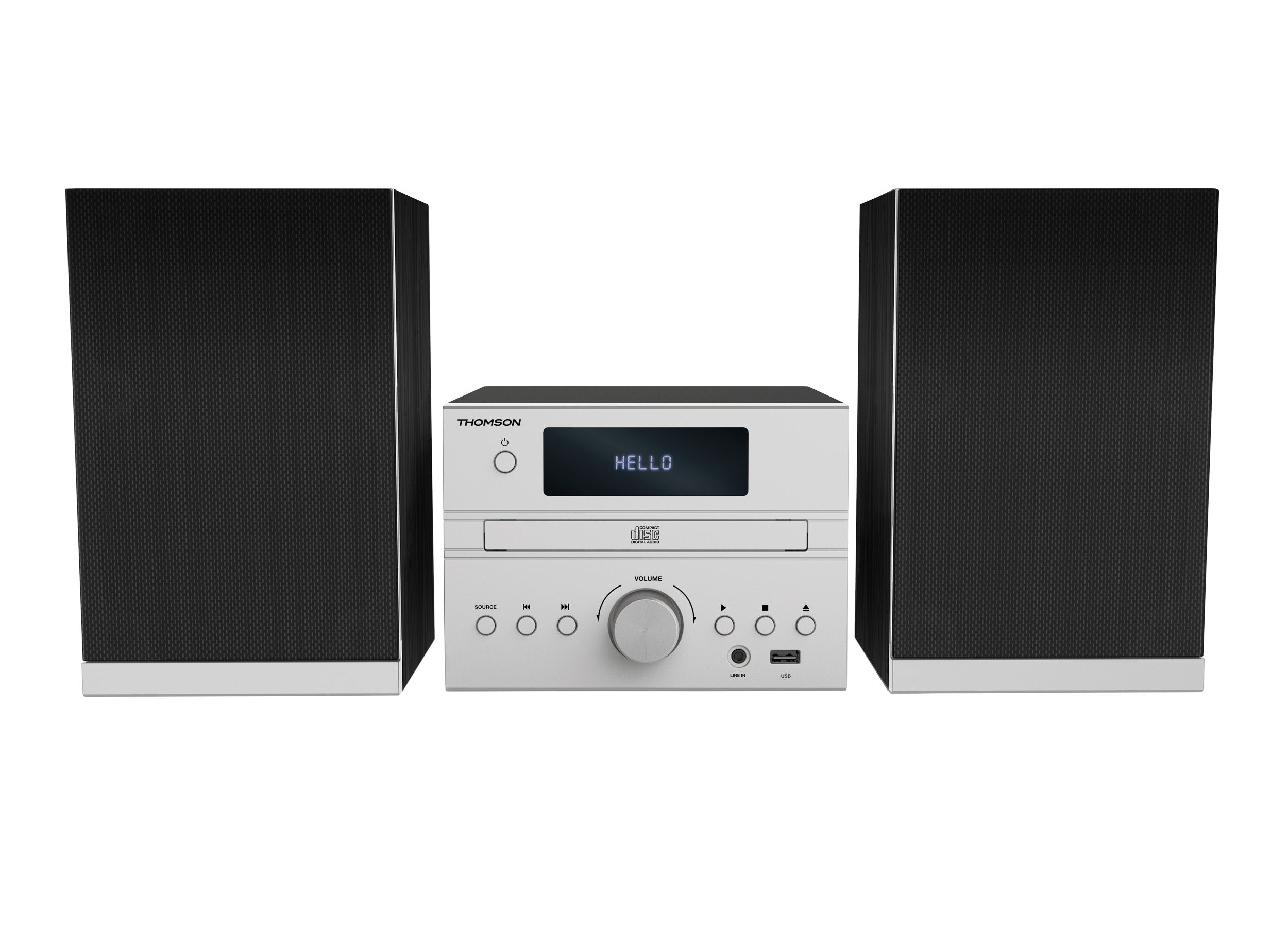 Thomson Micro Sound System Bt Cd/Mp3/Usb Gray Mic122bt