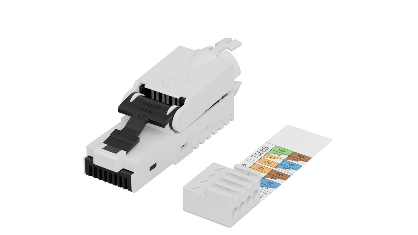 Rj45 Utp Plug Cat6a For Awg22-24 Solid/Stranded