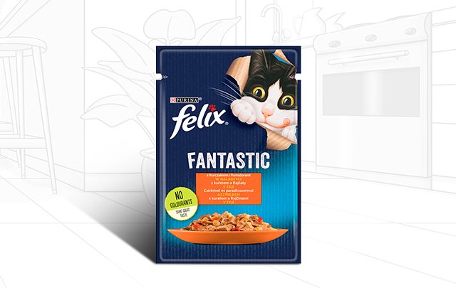 Felix Fantastic Food For Cats Chicken In Jelly 85 G