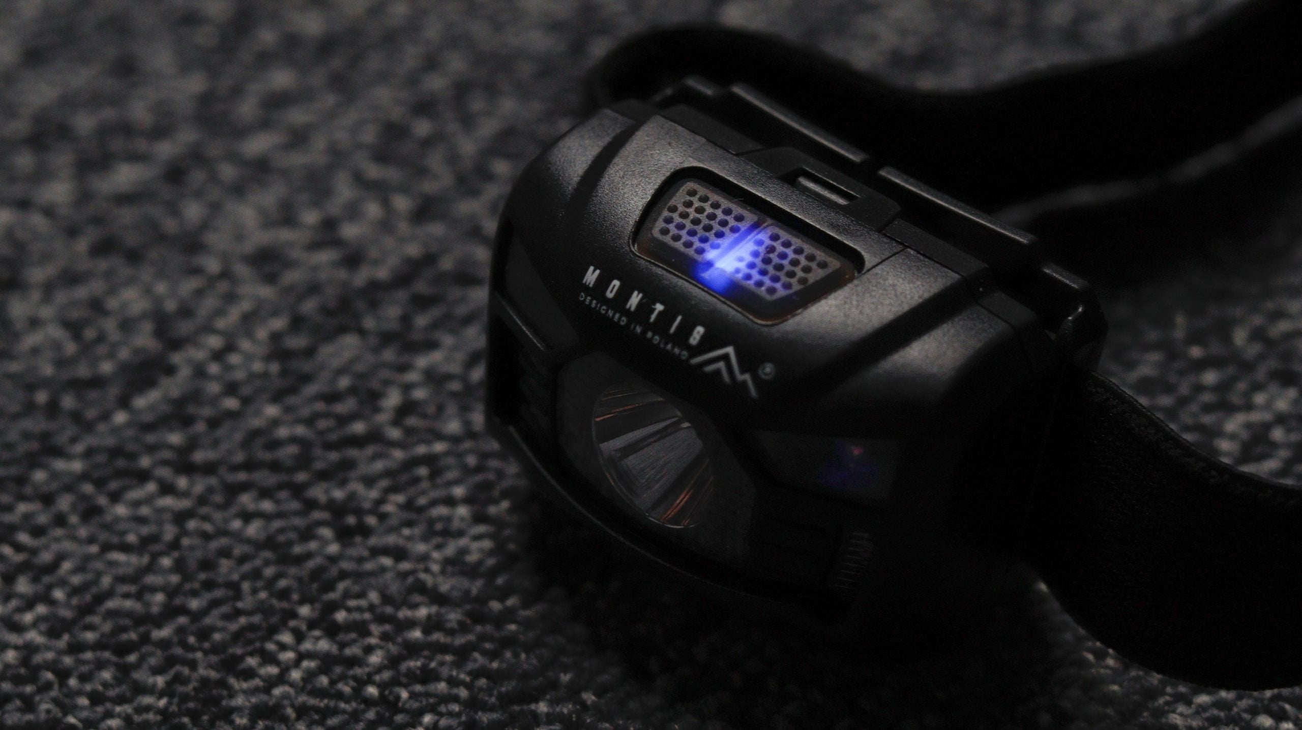 Linterna Montis Akumulatorowa Latarka Naglowna Z Sensorem Mt001 Negro Con Diadema Led