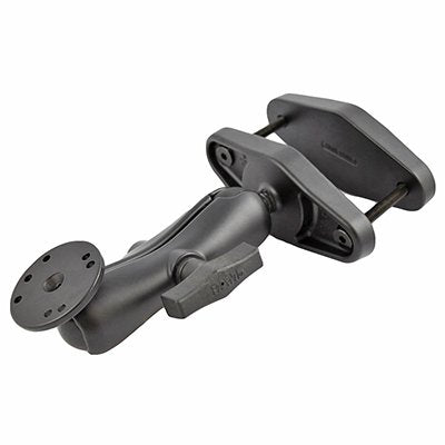 Ram 4", Max Width Clamp Mount W/ 1.5" Ball Double Socket Arm