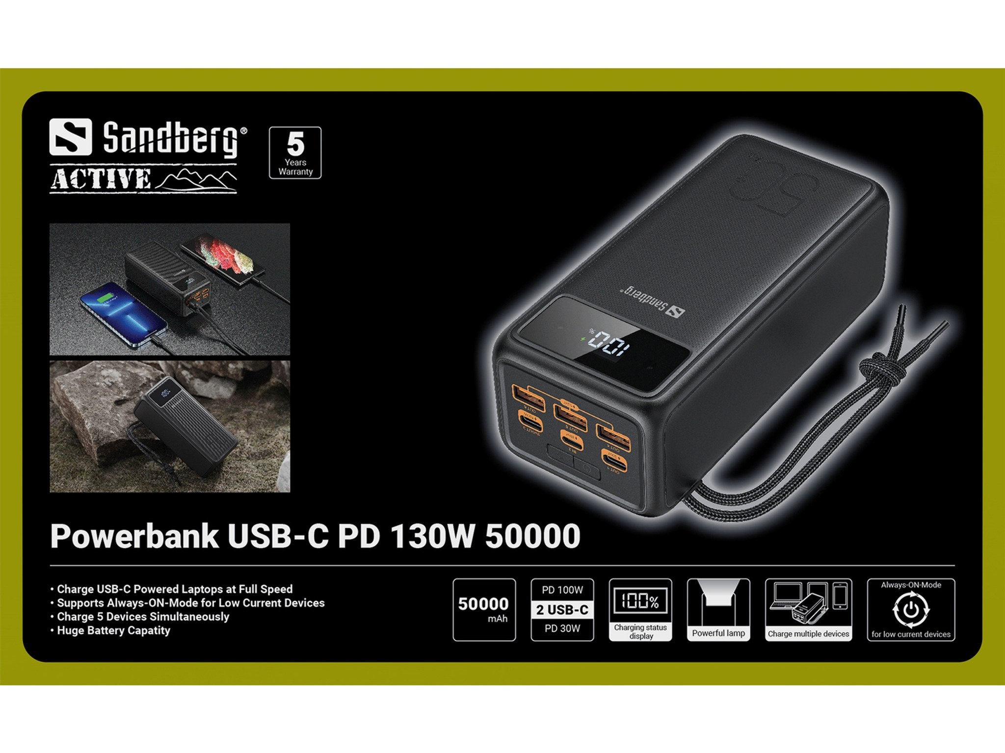 EAN 5705730420757 - Sandberg 420-75 batería externa Ión de litio 50000 mAh Negro imagen 10